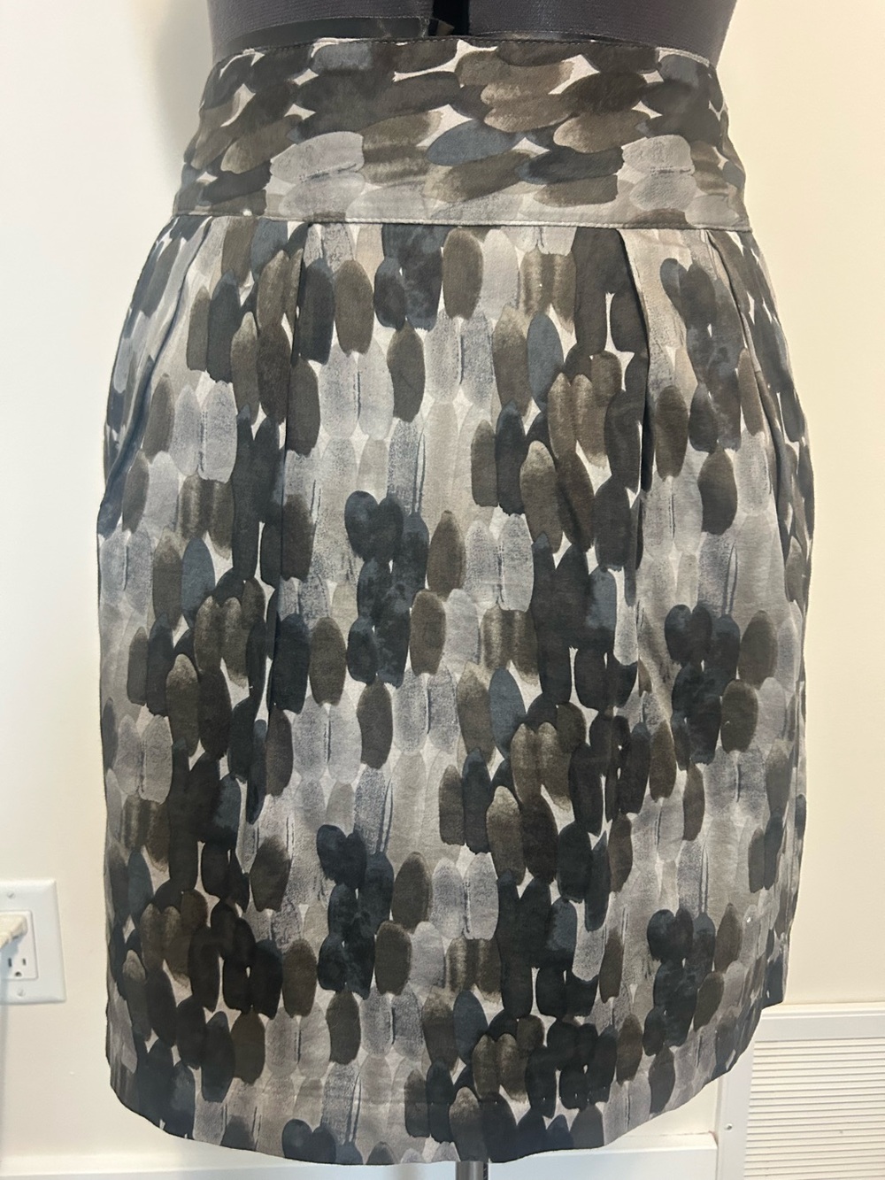RW&CO Abstract Print Pencil Skirt | Stretch Career Midi Skirt Size 10